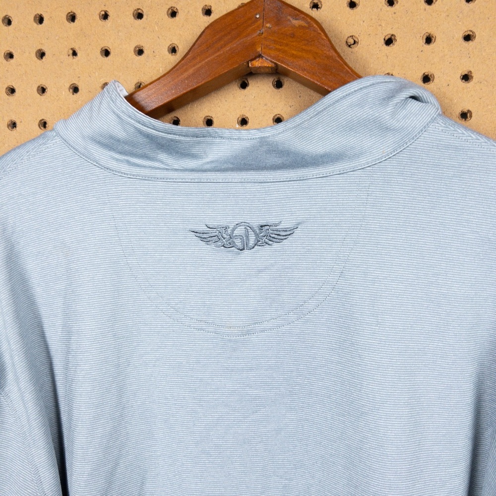 Straight Down Quarter-Zip Pullover Blue-Gray With… - image 6